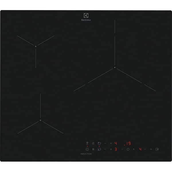 Electrolux EIT61336CT Sort Indbygget 60 cm Zone induktionskogeplade 3 zone(s)