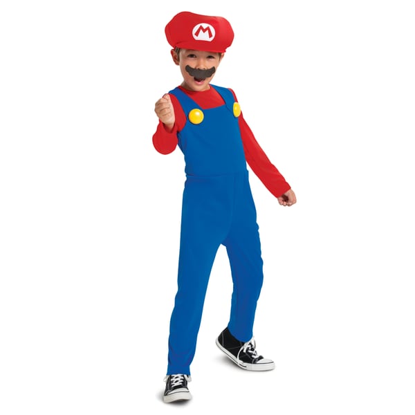 Disguise Nintendo Super Mario Mario Maskeraddräkt Barn Unisex Spel