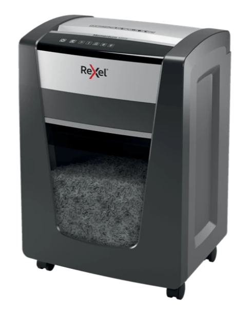 Rexel M515 dokumentförstörare Mikrostrimling 60 dB 23 cm Svart, Silver