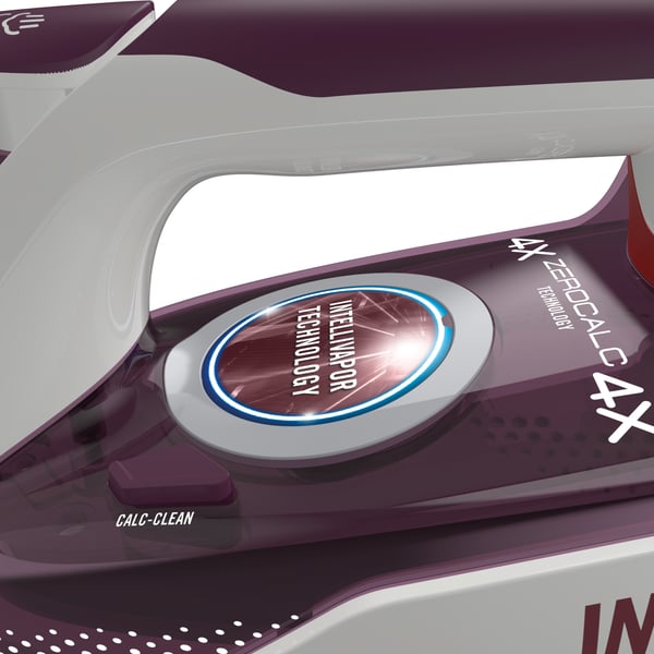 Imetec ZeroCalc Z3 3900 Torr & Ångstrykjärn Keramisk stryksula 2400 W Violett, Vit