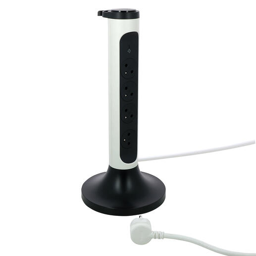 Legrand 049410 stikdåse 2 m 4 AC stikkontakt(er) Indendørs Grå, Hvid