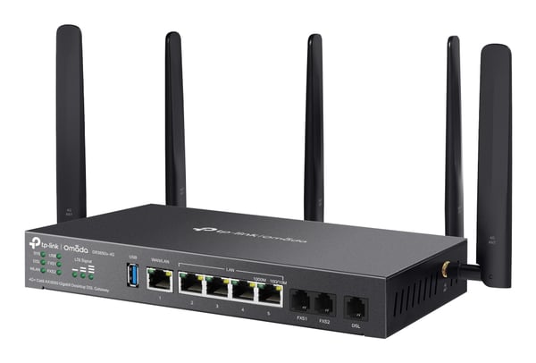 TP-Link Omada DR3650V-4G langaton reititin Gigabitti Ethernet Kaksitaajuus (2,4 GHz/5 GHz) Musta