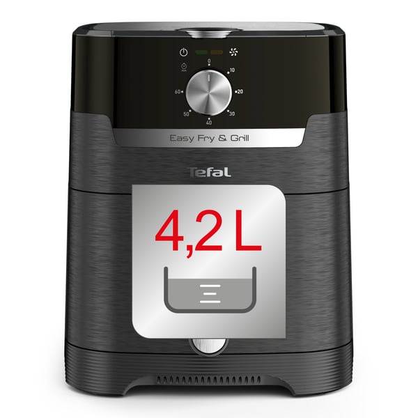 Tefal Easy Fry & Grill EY5018 Enkelt 4,2 L Enkeltstående 1550 W Varmluftsteger Sort