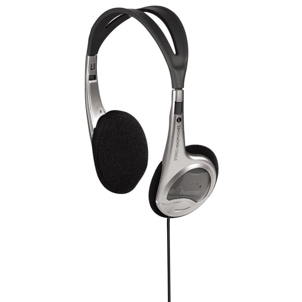 Hama HK-229 Hörlurar Kabel Huvudband Musik Svart, Silver