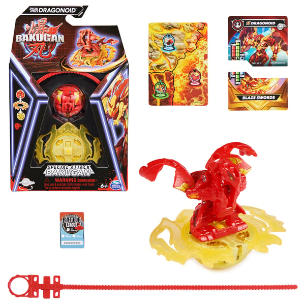 Bakugan BTB Special Attack Drago Red 3S1 GML Leikkisetti