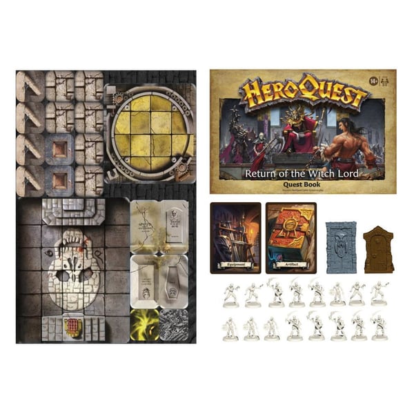 Hasbro Gaming Avalon Hill HeroQuest Return of the Witch Lord Quest Pack Lautapelin lisäosa Matkailu-/seikkailupeli Hasbro Gaming Avalon Hill HeroQuest Return of the Witch Lord Quest Pack Lautapelin lisäosa Matkailu-/seikkailupeli