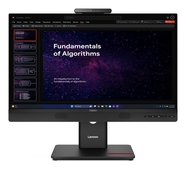 Lenovo ThinkCentre TIO24 Gen6 computerskærm 60,5 cm (23.8") 1920 x 1080 pixel Fuld HD LED Sort