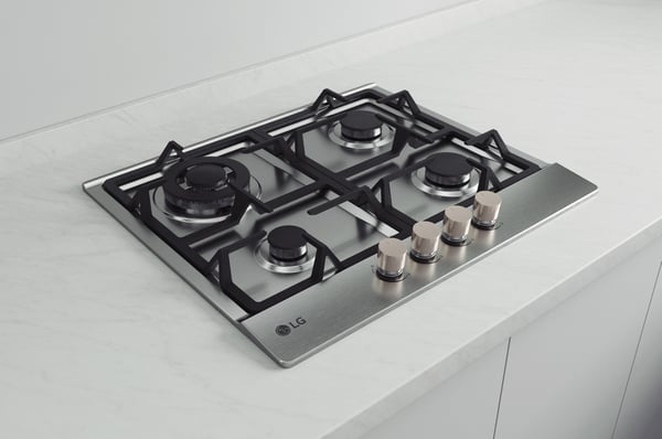 LG CBGZ2414S Ruostumaton teräs Kiinteä 59 cm Kaasuliesi 4 alue(tta)