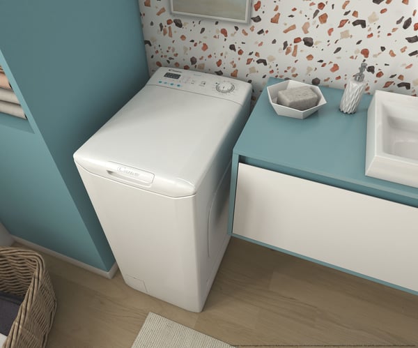 Candy Smart CSTG 272D3/1-47 Pesukone Päältätäytettävä 7 kg 1200 RPM Valkoinen