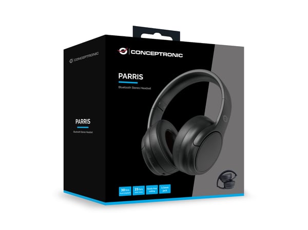 Conceptronic PARRIS03B hovedtelefoner/headset Kabel & trådløs Opkald/musik Bluetooth Sort