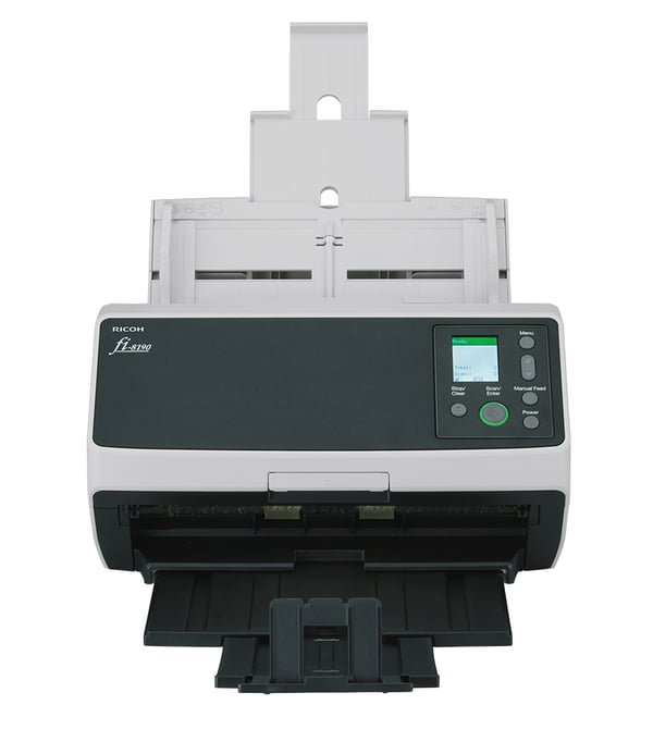 Ricoh fi-8190 ADF + manuel indføringsscanner 600 x 600 dpi A4 Sort, Grå