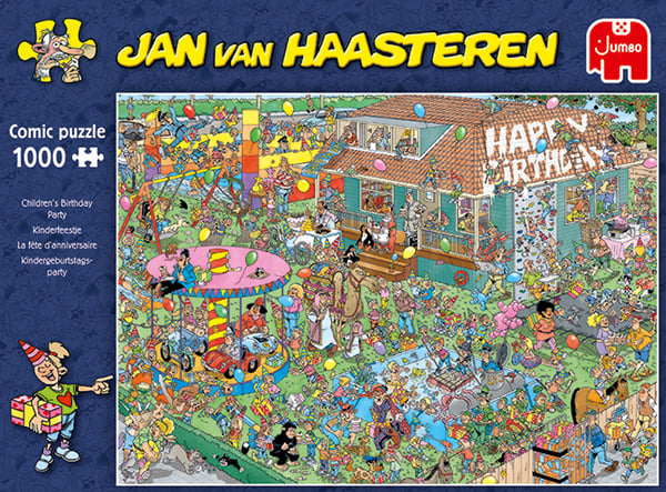 Jan van Haasteren Children's Birthday Party 1000 pcs Puslespil 1000 stk Tegneserier