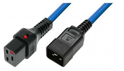 Microconnect PC1376 strömkablar Blå 3 m C19 coupler C20 coupler