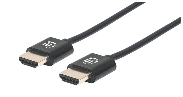 Manhattan 394352 HDMI-kabel 1 m HDMI Type A (Standard) Sort