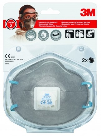 3M 9922C2 Ansiktsmask 2 styck