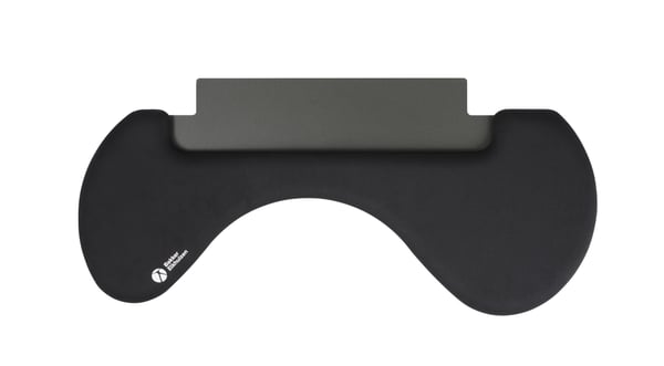 BakkerElkhuizen ErgoSlider Plus handledsstöd Spånskiva, Plast, Polyuretan (PU), Stål Svart, Mörkgrå, Gul
