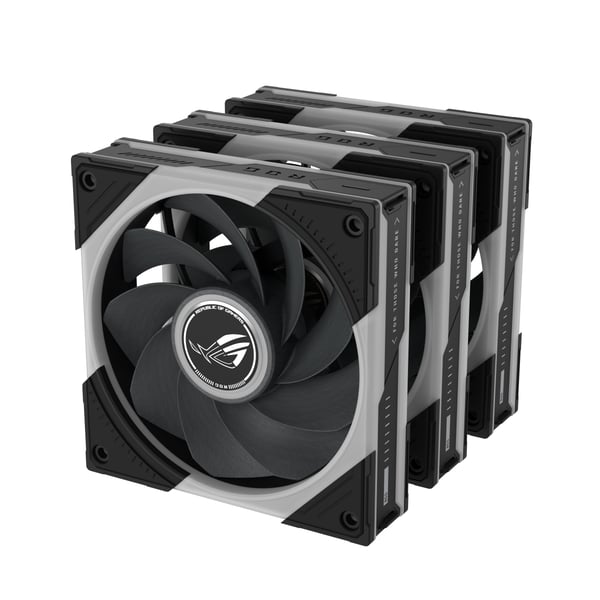 ASUS ROG Eurux GR120 ARGB Reverse Fan - Triple Pack Datorväska 12 cm Svart, Vit 3 styck