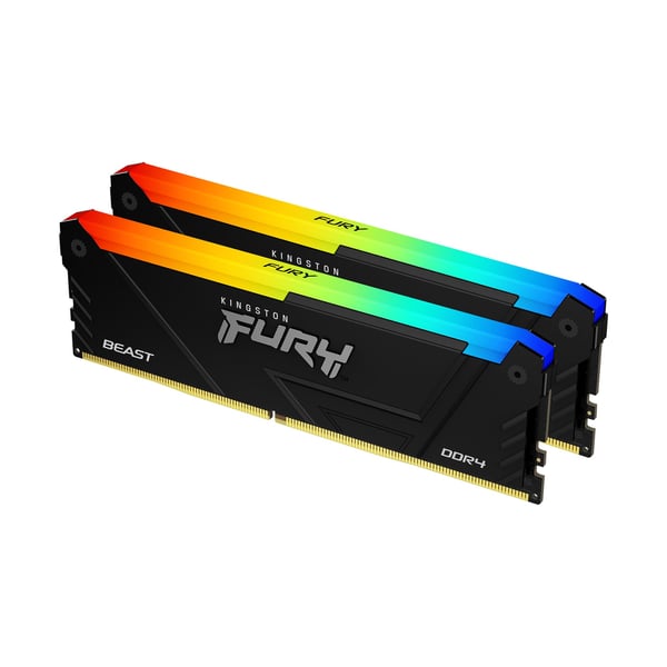 Kingston Technology FURY Beast 16GB 3200MT/s DDR4 CL16 DIMM (2 kpl:n pakkaukset) RGB