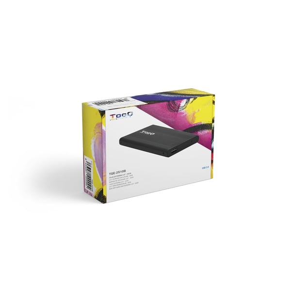 TooQ TQE-2510 HDD-hölje Svart 2.5"