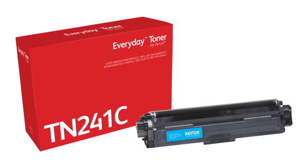 Everyday™ Syaani Toner by Xerox compatible with Brother TN241C, Standard capacity