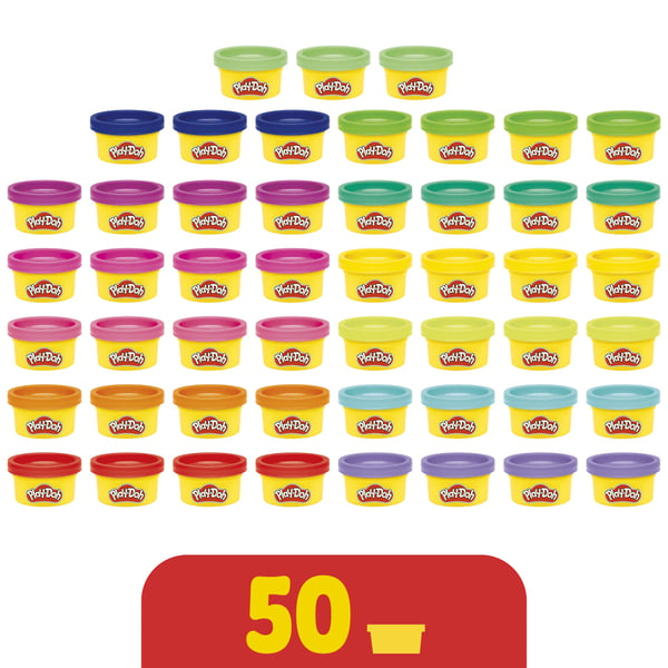 Play-Doh Rainbow Favors pakke med 50 stk.