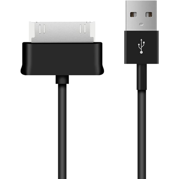 Techly 1.2m USB - Samsung 30-p kabel til mobiltelefon Sort 1,2 m USB A Samsung 30-pin