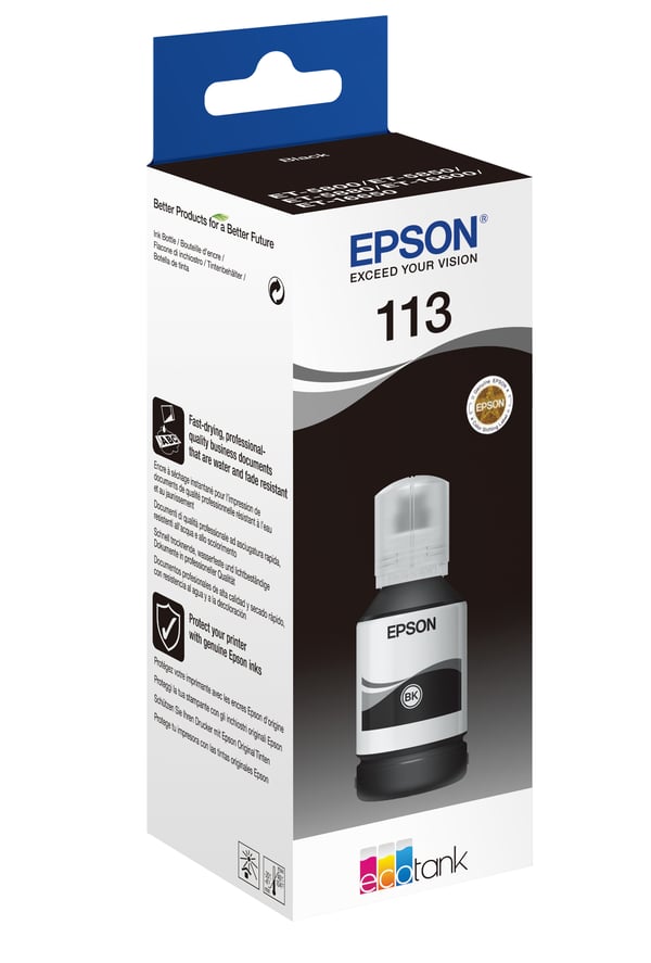 Epson 113 EcoTank Pigment Black ink bottle