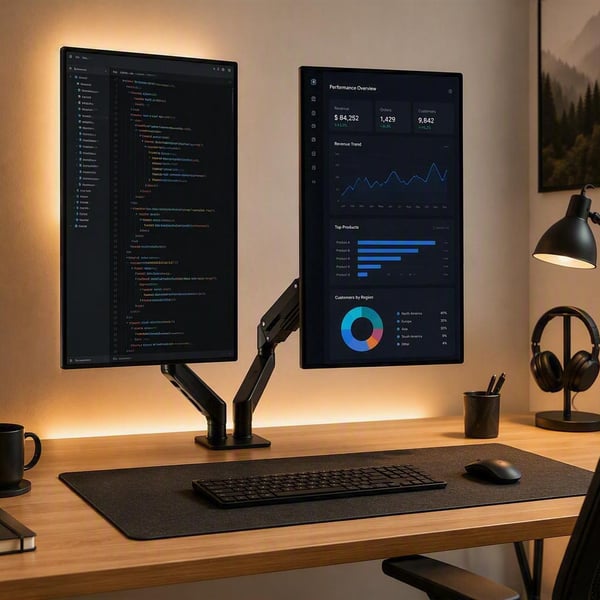 Ewent EW1491 monitorin kiinnike ja jalusta 86,4 cm (34") Vastaanotto Musta