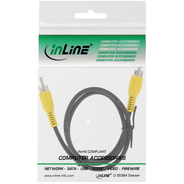 InLine 89937E lydkabel 7 m RCA Sort