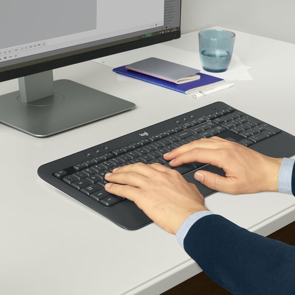Logitech MK540 Advanced tastatur Mus inkluderet Universel RF trådløst AZERTY Belgisk Sort