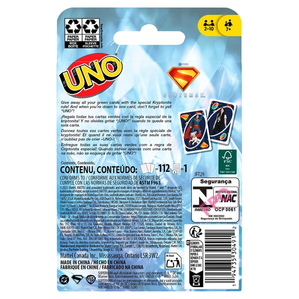 Mattel Games UNO Superman