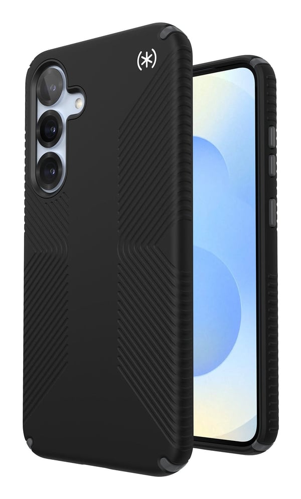 Speck Presidio2 Grip Magnet - Etui til Samsung Galaxy S25+ / 24+ MagSafe (Sort/Skifergrå/Hvid)