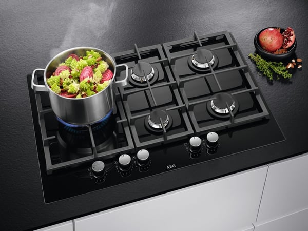AEG HKB75820NB Svart Inbyggd 75 cm Gas 5 zone(s)
