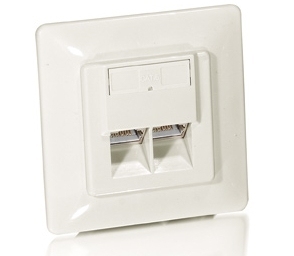 Equip 125721 pistorasia RJ-45 Valkoinen