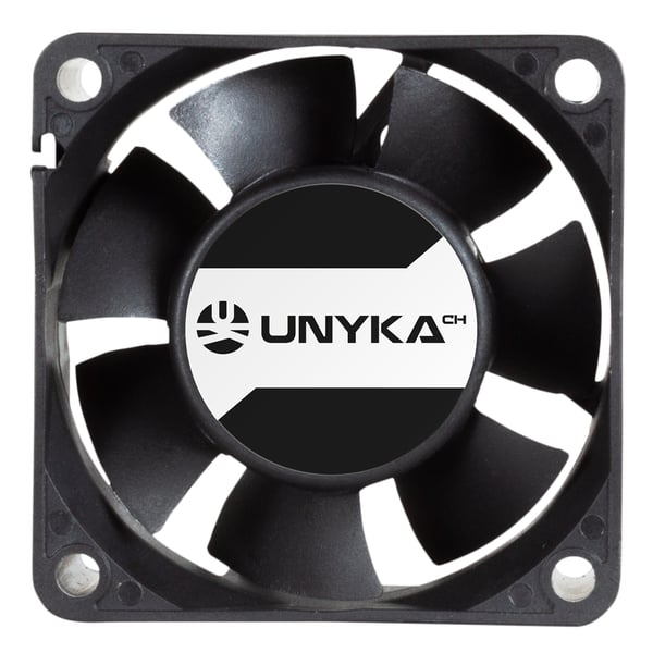 UNYKAch 6940533543497 Computerkabinet Ventilator 6 cm Sort