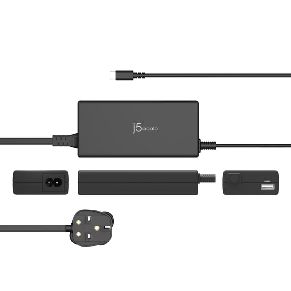 j5create JUP2290C-FN 100W PD USB-C® Superoplader - UK