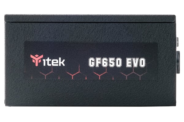itek GF650 EVO strömförsörjningsenheter 650 W 24-pin ATX ATX Svart