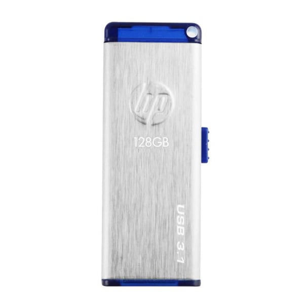 HP x730w USB-sticka 128 GB USB Type-A 3.2 Gen 1 (3.1 Gen 1) Blå, Rostfritt stål HP x730w USB-sticka 128 GB USB Type-A 3.2 Gen 1 (3.1 Gen 1) Blå, Rostfritt stål