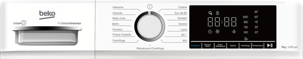 Beko b100 BMX7126DB vaskemaskine Front-læsning 7 kg 1200 rpm Hvid