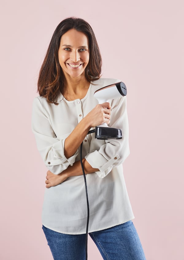 Rowenta DR3030 Handhållen klädångare 0,12 l 1300 W Svart, Vit, Rosa