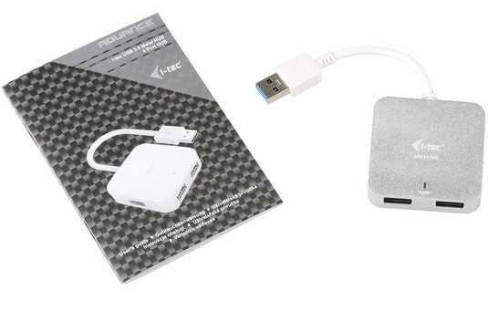 i-tec Metal U3HUBMETAL402 interface hub 5000 Mbit/s Sølv
