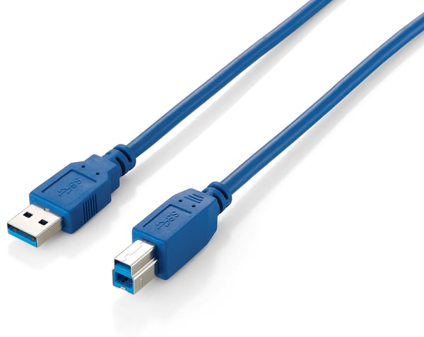 Equip 128292 USB-kabel USB 3.2 Gen 1 (3.1 Gen 1) 1,8 m USB A USB B 5 Gbit/sek. Blå