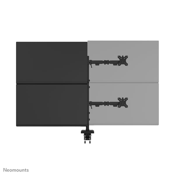 Neomounts DS60-600BL2-2 skærmbeslag og -stativer 81,3 cm (32") Skrivebord Sort