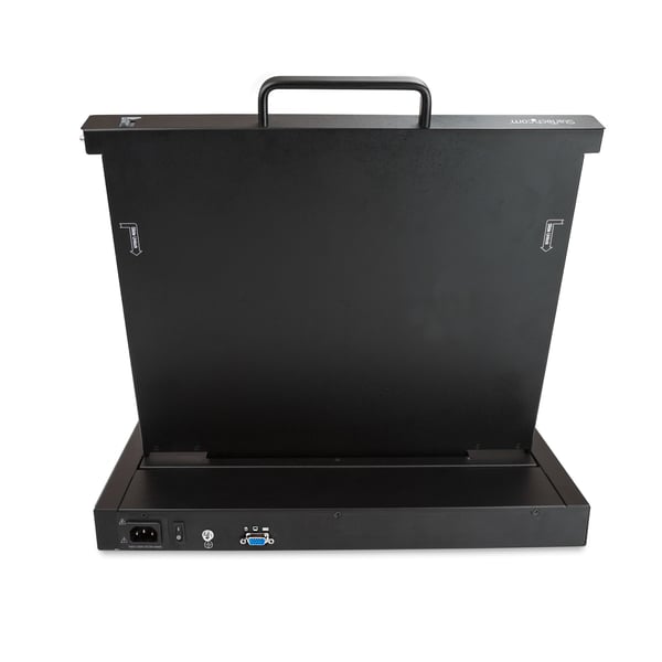 StarTech.com Rack KVM-konsol - US-tangentbord (QWERTY), en port VGA KVM med 17-tums LCD-skärm - 1U LCD