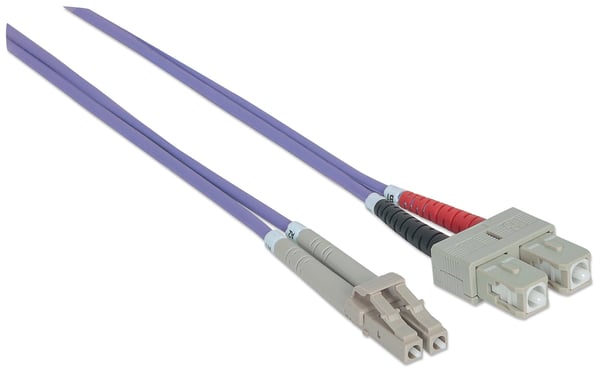 Intellinet 750936 InfiniBand och fiberoptisk kabel 3 m LC SC Violett