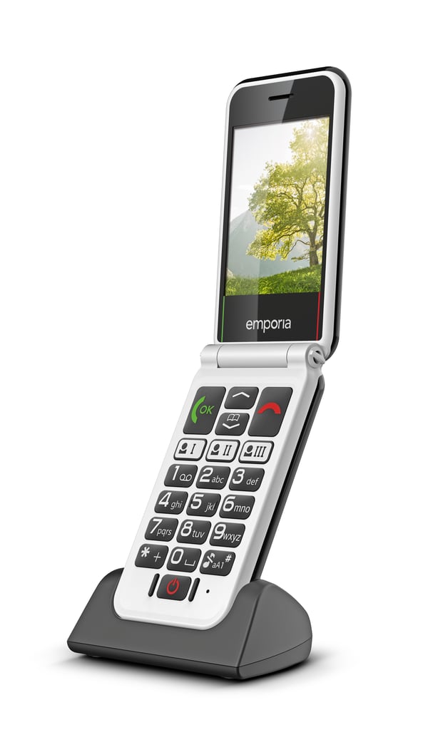 Emporia SIMPLICITYglam.4G 7,11 cm (2.8") 106 g Sort Senior telefon