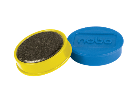 Nobo magnetiske whiteboardmagneter, pakke med 10 stk. 38 mm farvede magneter