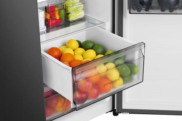Hisense RS5P528STFE Kombinerad kyl/frys side-by-side Fristående 528 l Svart