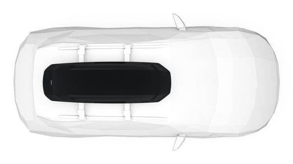 Thule Force 3 L Sport Kova suksiboksi Musta