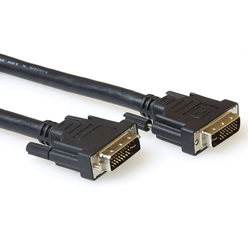 ACT AK3953 DVI kabel 1,5 m DVI-I Sort